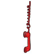 cartoon telephone receiver N9