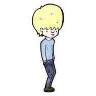 cartoon blond boy N13