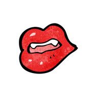Cartoon Vampire Lips N36