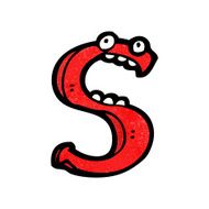 cartoon letter s N16