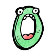 Cartoon Letter O N17