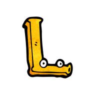 cartoon letter l N16