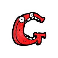 cartoon letter g N17