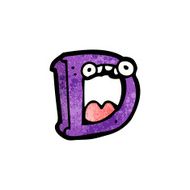 cartoon letter d N15
