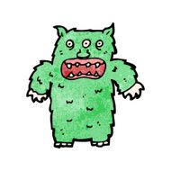 Cartoon Hairy Monster N27