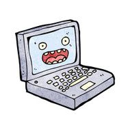 Cartoon Laptop Computer N26