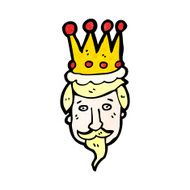 cartoon king's head N3