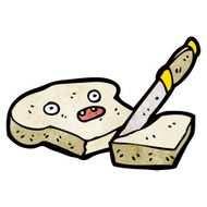 sliced bread cartoon character N15