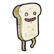 sliced bread cartoon character N18