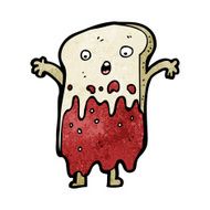 sliced bread cartoon character N19