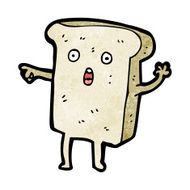 sliced bread cartoon character N20