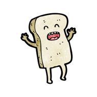 sliced bread cartoon character N21