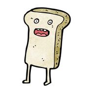sliced bread cartoon character N22