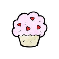 cartoon cupcake N151