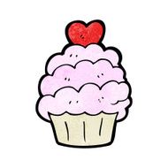 cartoon cupcake N152