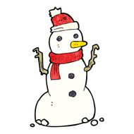 Cartoon Snowman N68