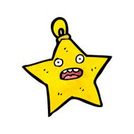 christmas star bauble cartoon N2
