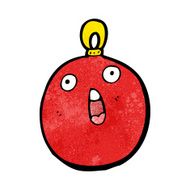 christmas bauble cartoon character N20