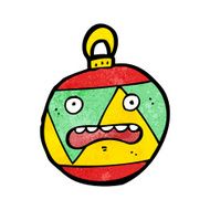 christmas bauble cartoon character N21