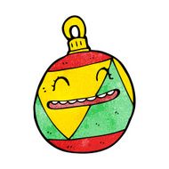 christmas bauble cartoon character N25