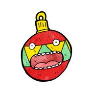 christmas bauble cartoon character N26