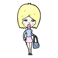 cartoon blond woman N11