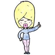 cartoon blond woman N12