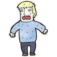 cartoon shocked blond man N2