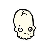 cartoon skull symbol N35