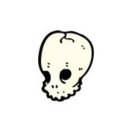 cartoon skull symbol N36