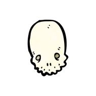 cartoon skull symbol N37