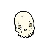 cartoon skull symbol N38