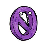 Cartoon Number Zero N8
