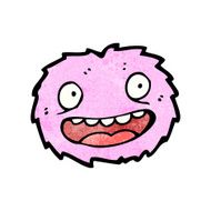 little pink furball monster N6