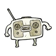 Radio Cassette Player Cartoon N8