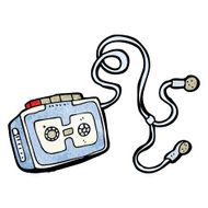 personal cassette player cartoon N2