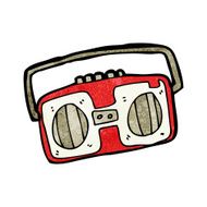 Radio Cassette Player Cartoon N12
