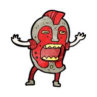 cartoon man wearing big mask N8