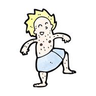 cartoon man in towel N15