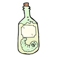 cartoon tequila bottle N7