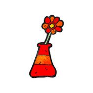 cartoon flower in vase N3