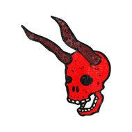 spooky devil skull cartoon N3