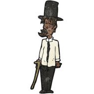 cartoon untidy gentleman N2