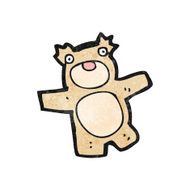 cartoon teddy bear N215