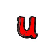 cartoon letter u N17