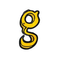 cartoon letter g N18