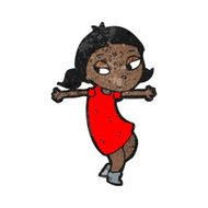 happy dancing girl cartoon N2