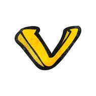 Cartoon Letter V N20