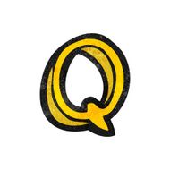 Cartoon Letter Q N19