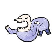 cartoon man flying in dream N6